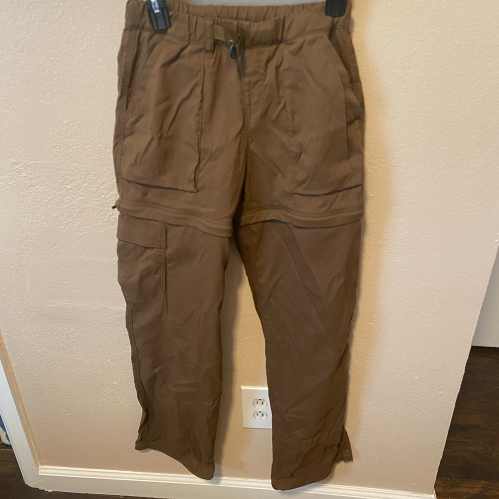 Prana Women's Cargo Zip-Off Pants in Brown